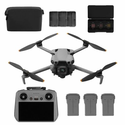DJI Drone  Mini 4 Pro Fly More Combo avec radiocommande Blanc