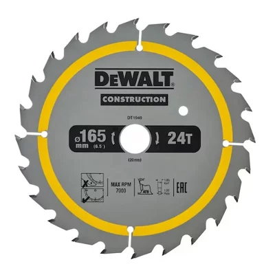 DEWALT DT1207 LSC 165x20x24D alter, +20&deg; trait 1,5mm