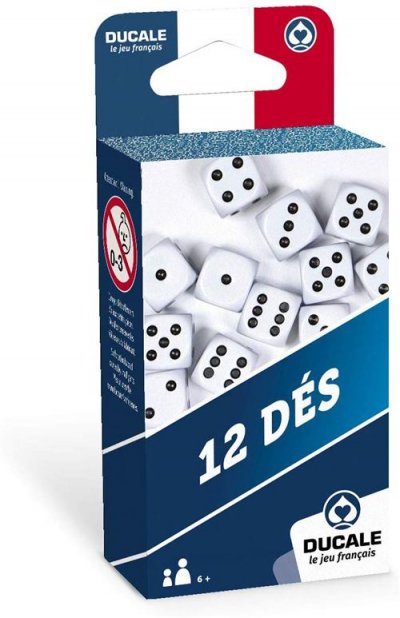 LA DUCALE Ducale, le jeu fran&ccedil;ais- Lot de 12 18mm d&eacute;s-Jeu de Voyage, 130010723