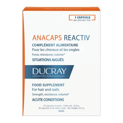 DUCRAY  G&eacute;lules r&eacute;actives Anacaps 30 Unidades