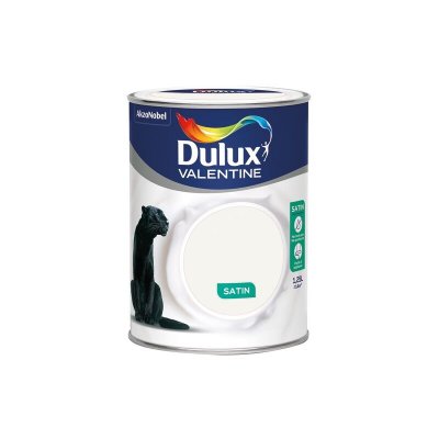 DULUX VALENTINE  - Peinture cr&egrave;me de couleur - 1.25 l - blanc