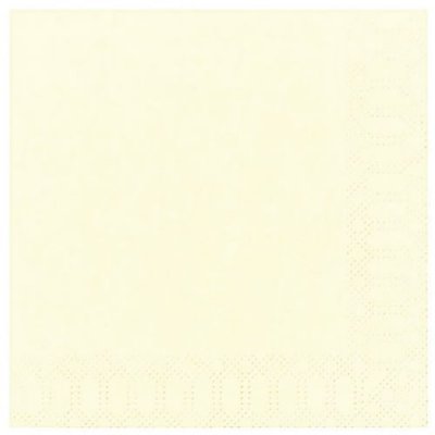 DUNI  serviette 33x33 3 plis x 20 champagne
