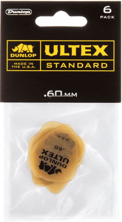 JIM DUNLOP Dunlop 421p60- player's pack de 6 mediators ultex 0.60mm