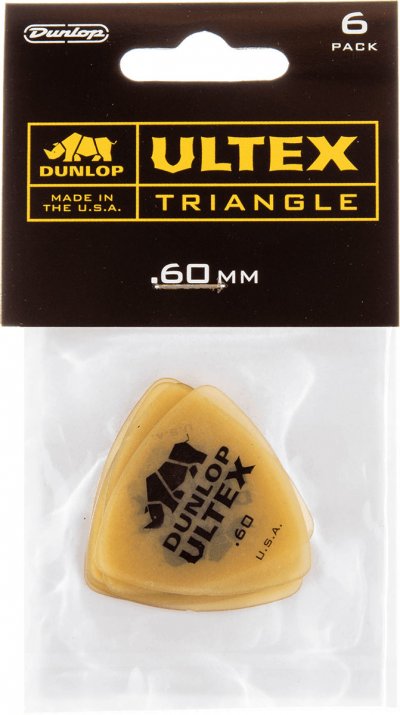 JIM DUNLOP Dunlop 426p60 - Player's Pack De 6 Mediators Ultex Triangle 0,60 Mm