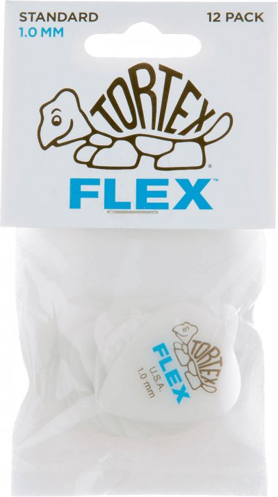 JIM DUNLOP Dunlop 428P100 M&eacute;diators Tortex Flex 1,00mm sachet de 12