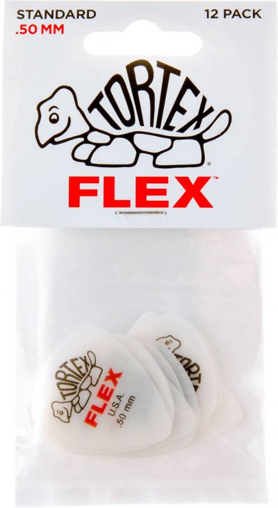 JIM DUNLOP Dunlop 428P50 M&eacute;diators Tortex Flex 0,50mm sachet de 12