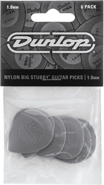 DUNLOP  445p10 - Pack 6 M&eacute;diators Big Stubby 1,00mm