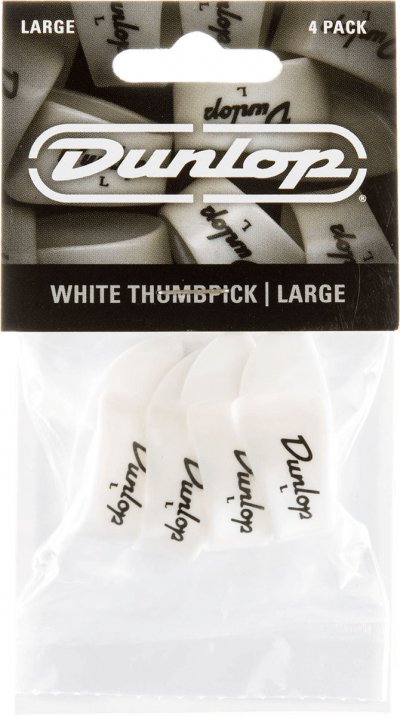 DUNLOP  9003p - Players's Pack De 4 Onglets Pouce Blanc Large