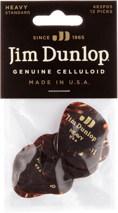 DUNLOP  Celluloid Classics Heavy M&eacute;diators (12x) Heavy, &Eacute;caille