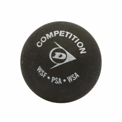 DUNLOP  Competition Single Grey Dot Squash Balls Box Noir 12 Balls