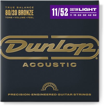 DUNLOP  Dab1152 Medium Light 11-52 - Jeu Guitare Acoustique