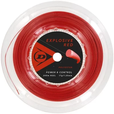 DUNLOP  Expolosive Red Corde de Tennis Unisexe, Rouge, 16 Gauge