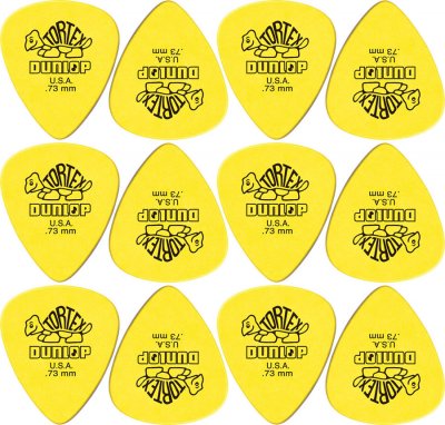 DUNLOP  - Lot De 12 M&eacute;diators Tortex 0.73mm - Adu 418p73
