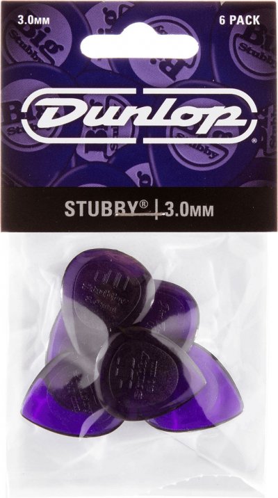 JIM DUNLOP Dunlop m&eacute;diators Stubby Jazz 3 (6 pi&egrave;ces)