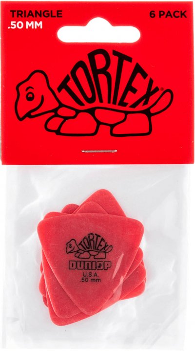 JIM DUNLOP Dunlop M&eacute;diators Tortex Tri, 0 .50, lot de 6 pi&egrave;ces