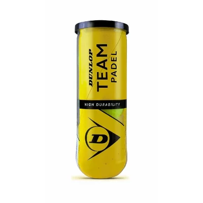 686 Dunlop, Team Padel, Boules De Padel, Jaune, U, Unisexe-Adulte
