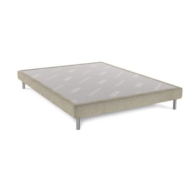DUNLOPILLO  Sommier  Bellini beige 15 cm avec pieds 160x200