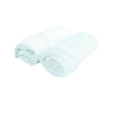 DOMIVA Duo de draps housse en jersey - Blanc - 70 x 140 cm
