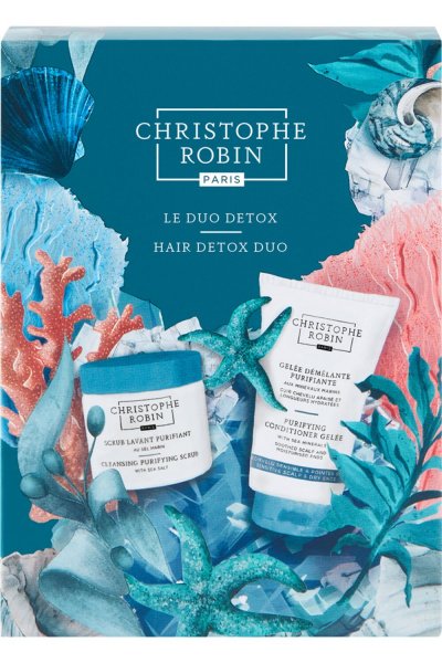 CHRISTOPHE ROBIN Duo d&eacute;tox & shampooing purifiant 12ml offert - 