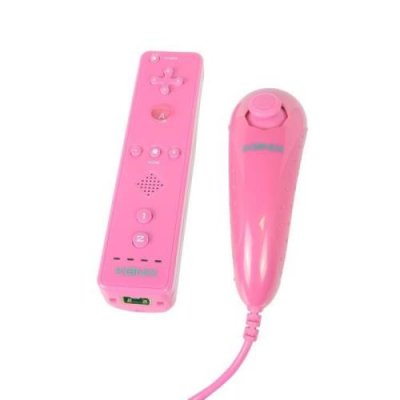 INNELEC Duo pack manette + joystick wii wii u rose 3328170241724