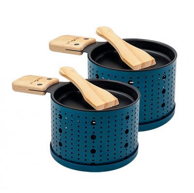 COOKUT Duo Raclette &agrave; la bougie  61181710 Bleu 