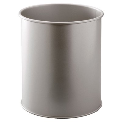 DURABLE  330123 corbeille &agrave; papier m&eacute;tal 15l argent