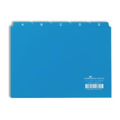 DURABLE  365006 jeu de 25 intercalaires avec onglets imprim&eacute;s a z format a5 bleu