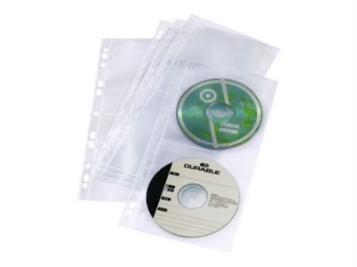 GENERIQUE Durable 528219 Pochettes CD/DVD pour Album CD/DVD 20