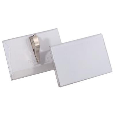GENERIQUE Durable Badge Porte-Nom Avec Pince Crocodile, 90 X 54 Mm