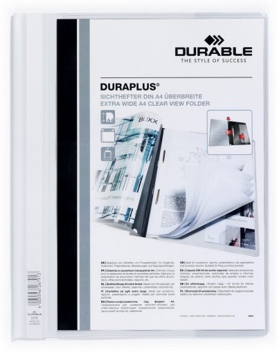 DURABLE  Chemise &agrave; lamelles Duraplus en PVC - Blanc