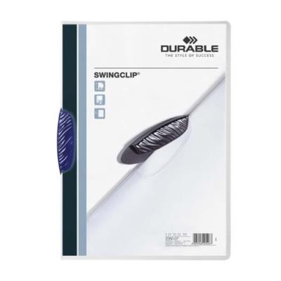 DURABLE  Chemises A Clip Swingclip, Format A4, Clip Bleu