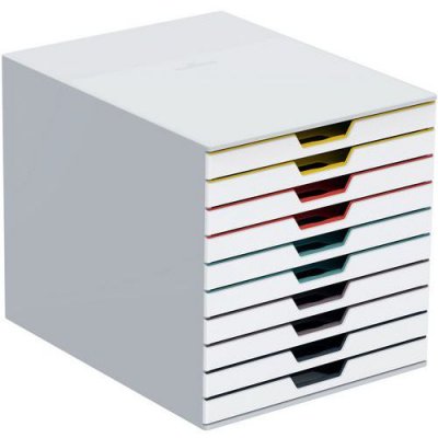 DURABLE  Module de classement  Varicolor&reg; 10 tiroirs - blanc