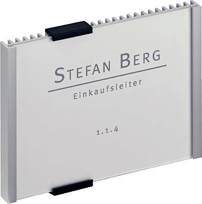 DURABLE  Plaque de porte INFO SIGN 149X105.5MM Argent M&eacute;tallis&eacute;
