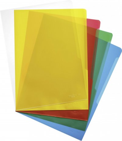 DURABLE Pochettes-coins, A4, en PP, 0,12 mm, couleurs