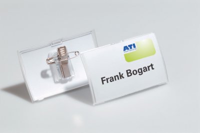 DURABLE  Porte-Badge Click Fold, Avec Pince Combi, 75 X 40