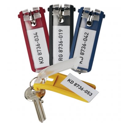 DURABLE  - Porte-clef 195704 key clip - 1957 jaune 6 pc(s) S189441