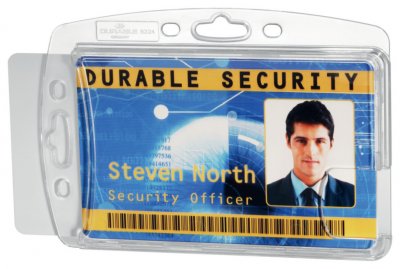 DURABLE  - Porte-Nom - Pour 54 X 85 Mm - Transparent ( Paquet De 10 )