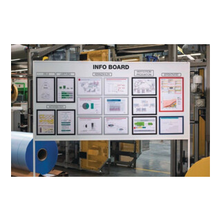 DURABLE  Sachet de 5 cadres d'affichage A3 magn&eacute;tique coloris