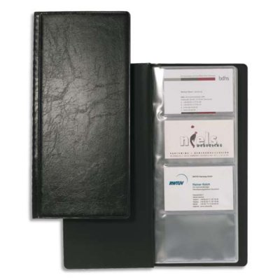 DURABLE  Visifix Album Pour Carte De Visite, Couleur: Noir