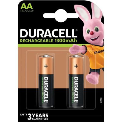 DURACELL  2 piles rechargeables AA  Duralock