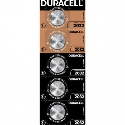 DURACELL  5 Piles CR2032  Bouton Lithium 3V