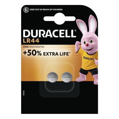 DURACELL  Blister 2 piles Alcalines Lr44