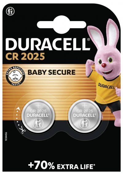 DURACELL  Blister 2 piles Lithium Cr2025