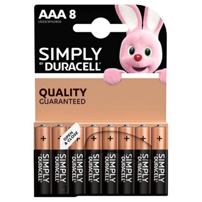 DURACELL  CopperTop MN2400 - Batterie 8 x AAA - Alcaline