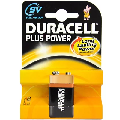 DURACELL  - Pile Alcaline - 9Vx1 Plus Power (6LR61)