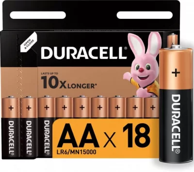DURACELL  Pile Alcaline Aa 18 Unit&eacute;s One Size Black / Brown