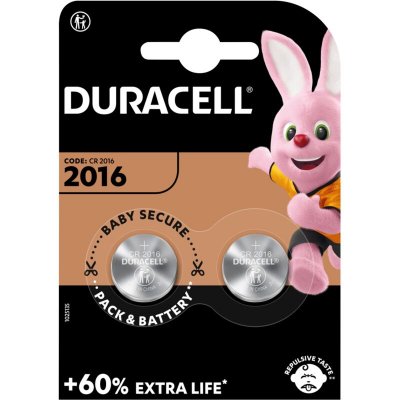 DURACELL  Piles Alcalines Cr2016n 2 Unit&eacute;s One Size Silver
