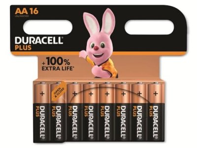  Duracell Plus-AA CP16 Pile LR6 (AA) alcaline(s) 1.5 V 16 pc(s)