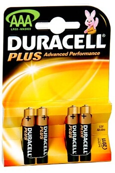 DURACELL  Plus MN2400 - Batterie 4 x type AAA - Alcaline