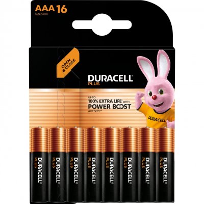 DURACELL  Plus Power Boost MN2400 Pile LR3 (AAA) 1.5 V 16 pc(s)